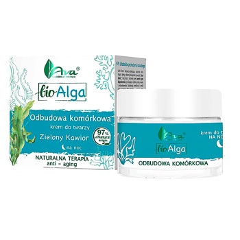 AVA Bio Alga Odbudowa komórkowa krem na noc Zielony Kawior 50 ml